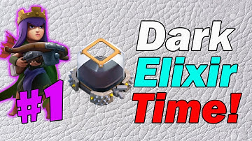 Clash of Clans - "Farming Dark Elixir Fast" TH9 & TH10 Super Queen Attack Strategy | Farming DE #1