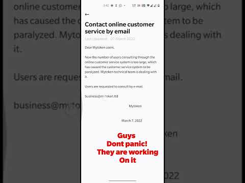 my token customer support portal broken and app close issues // don't panic guys it will be solved