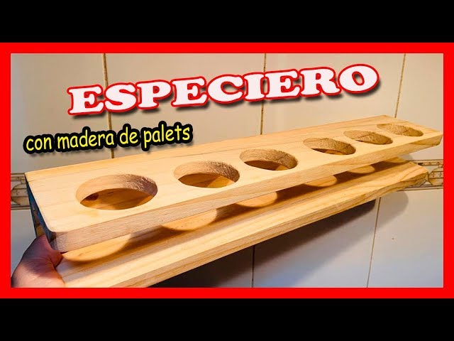 ▶️ Cómo Hacer un Mueble Especiero con Madera de Palet 💡 DIY Spice Rack 