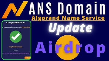 Update ANS Domain Airdrop || Algorand Name Service ||  Algorand Testnet Domain Airdrop