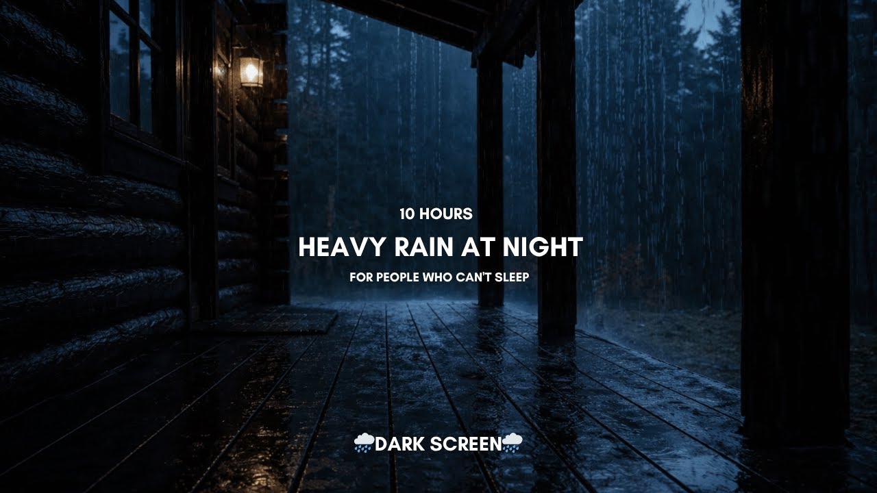 Lost in the Rain 🌧️ Isolated Cabin in Woods Heavy Rain No Thunder - YouTube