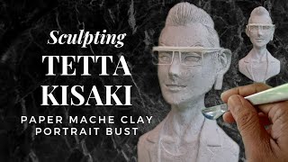 Sculpting Kisaki Portrait - Tokyo Revengers Anime Paper Mache Clay Sculpture