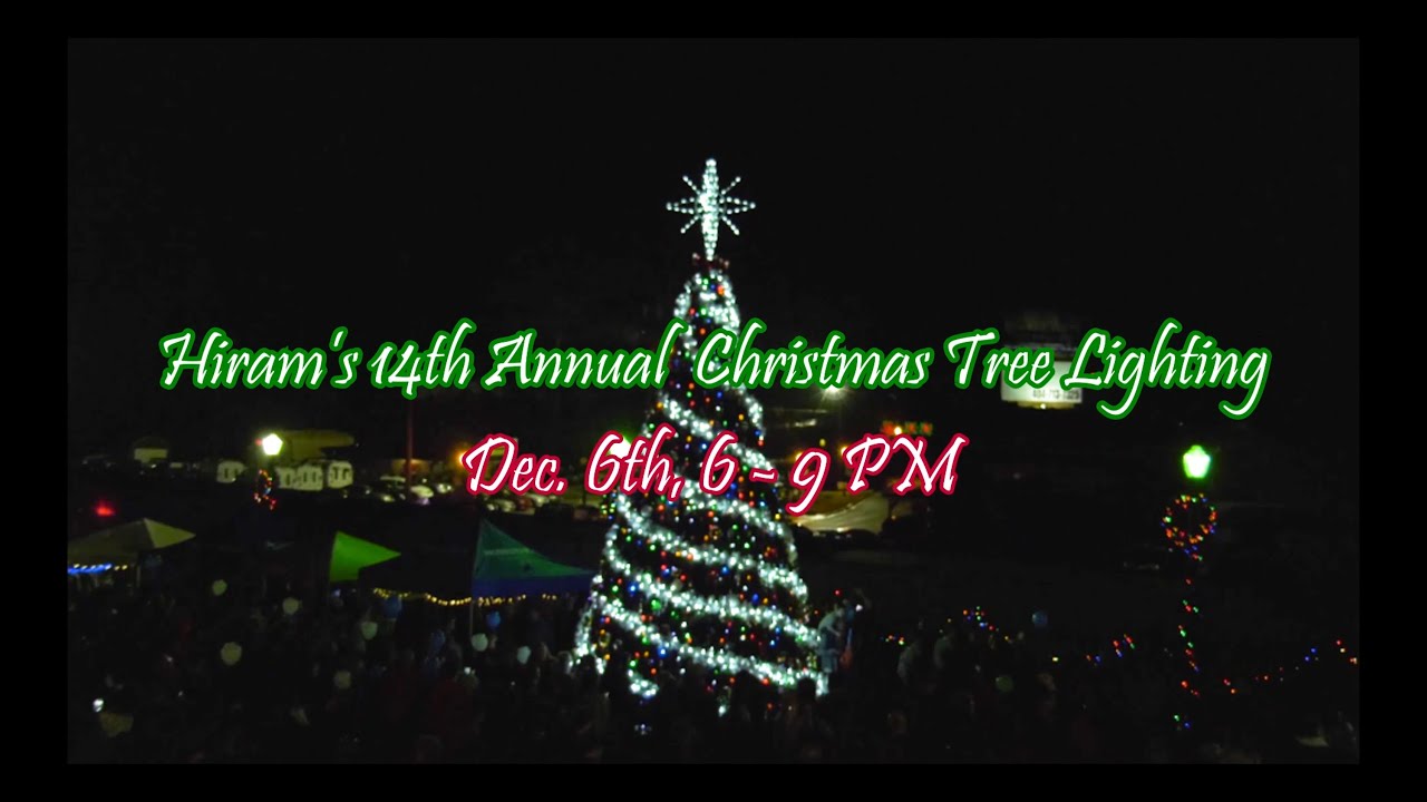 City of Hiram Christmas Tree Lighting YouTube