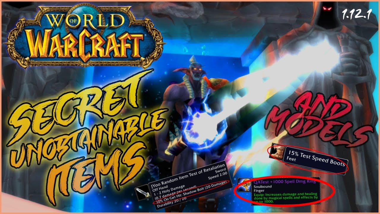🤫 Secret Unobtainable Items And Models (WoW Vanilla) 🤫