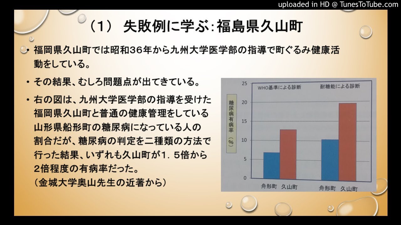 健康 失敗例 久山町 武田邦彦 中部大学