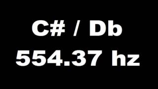 C#  Db 554 37 Hz Tone For Instrument Tuning