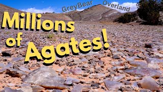Where to find HUGE agates. Easy pickings, great color!