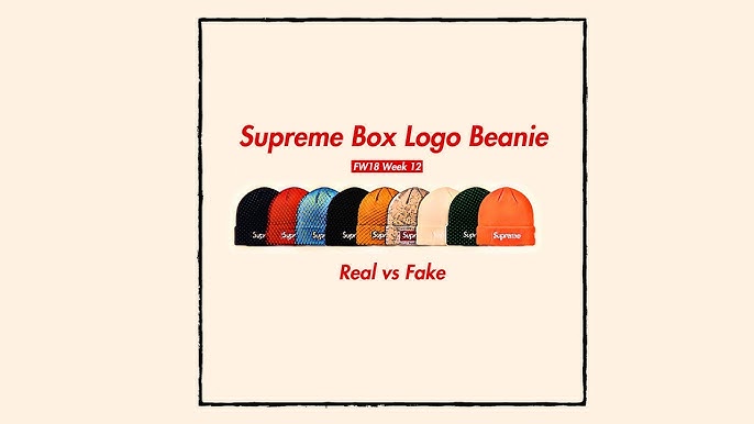 Supreme x New Era Box Logo Beanie: Original Vs Fake