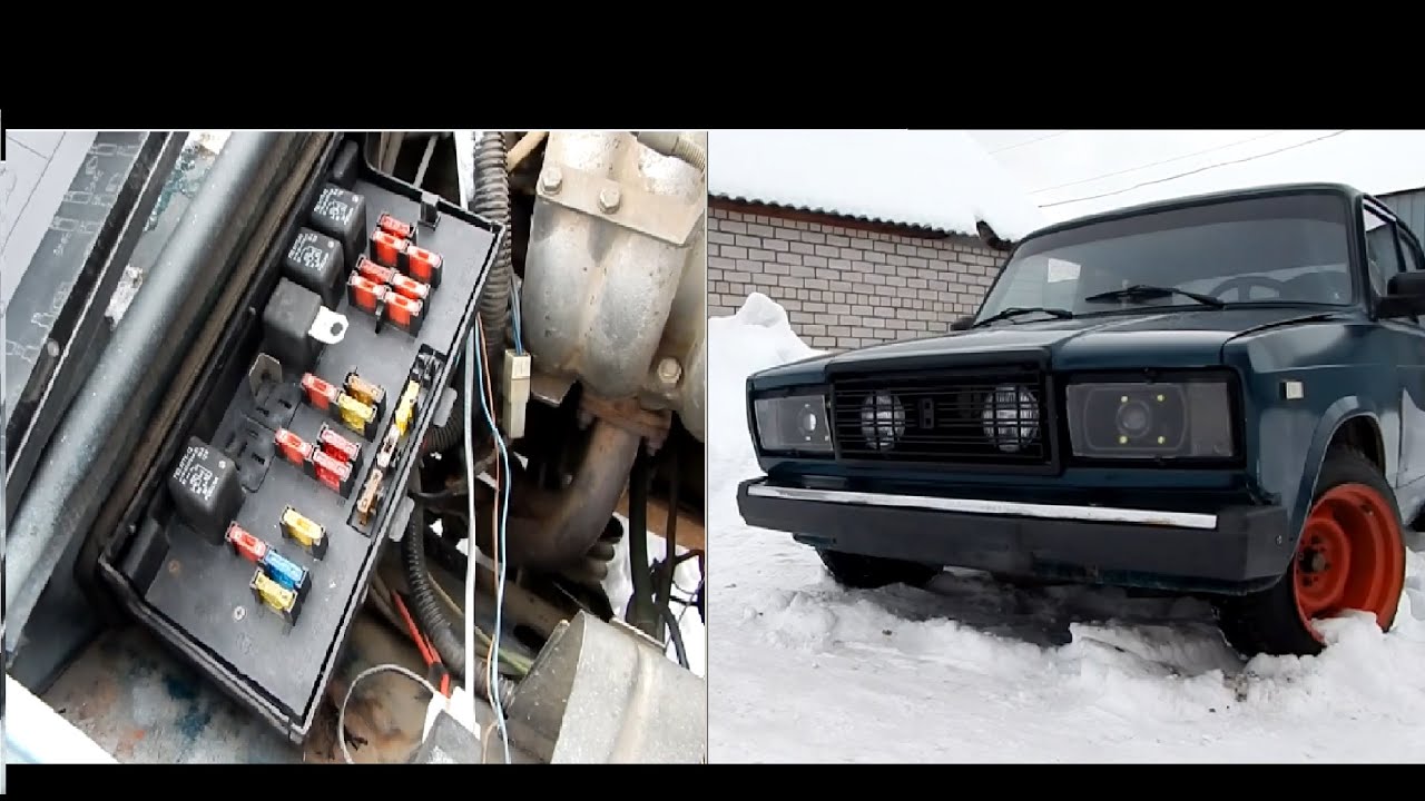 Установка блока предохранителей нового образца на ВАЗ 2107, + бампер ...