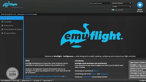 Hướng dẫn cài đặt EmuFlight trên Quadracing cho người mới chơi !