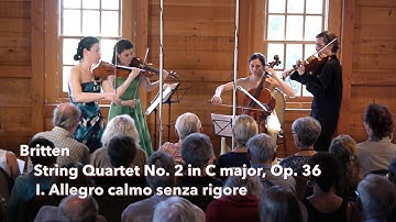 Britten: String Quartet No. 2, I. Allegro calmo senza rigore - ChamberFest Cleveland (2013)