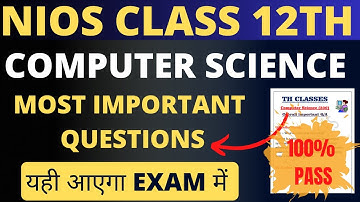nios computer science important questions | nios computer science 330 class 12 important questions |