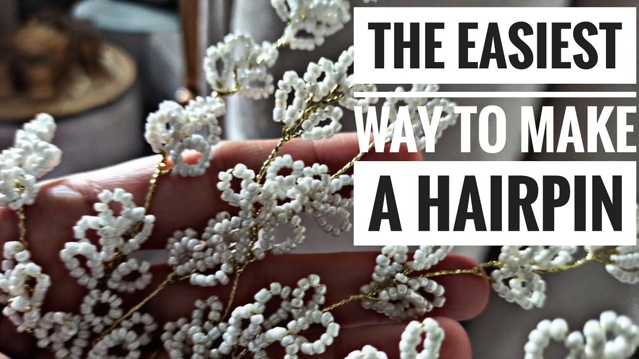 The easiest way to make hair pins at home/bridal hair pin/diy YouTube