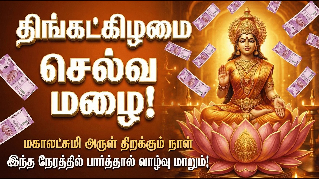 🔴 LIVE | செல்வம் நிலைக்க பாடல் Devotional Lakshmi Monday Mahalakshmi Song for Prosperity & Peace