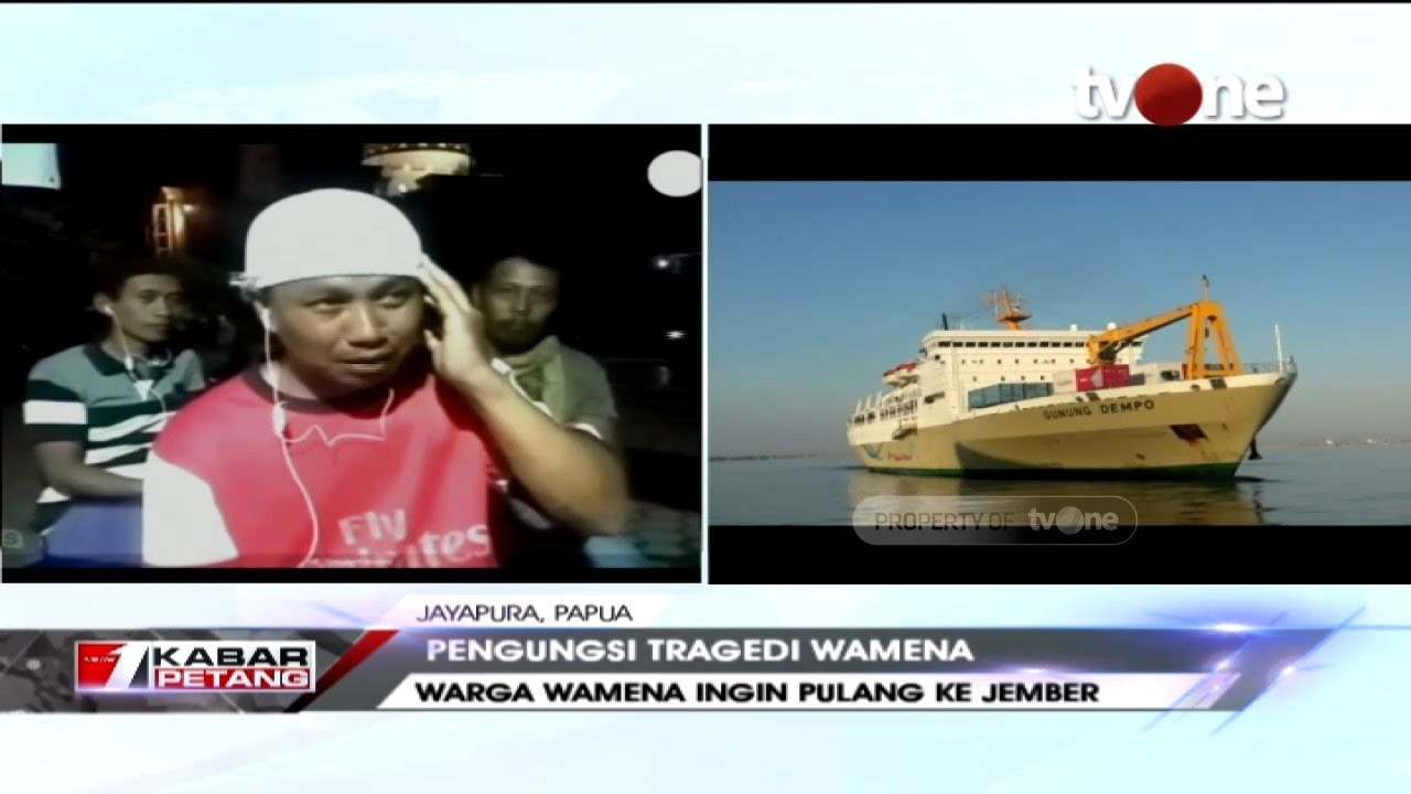 tv one live streaming free Pengungsi Tragedi Wamena, Banyak Warga Ingin Pulang Kampung Karena Trauma