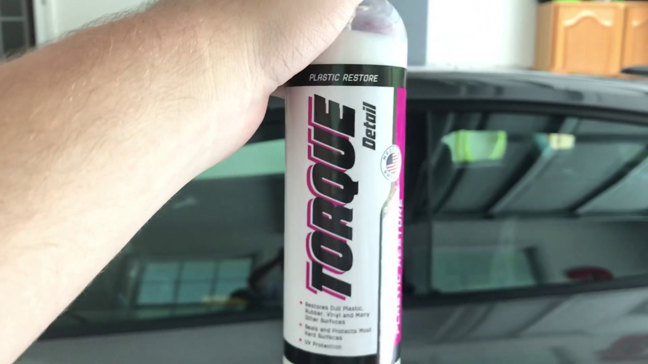 Torque Detail Plastic & Trim Restorer Spray - Restores, Shines & Protects  Your Cars Plastic, Vinyl & Rubber Surfaces With Molecular Restoration -  Easily Applies in Minutes, Lasts At Least 6 Months 