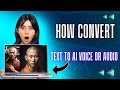 How to convert text to ai voice ll how convert text to ai voice or audio ll text to artificial voice