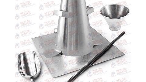 BTUTEST Portable Slump Cone Set, Sprayed Steel Concrete Testing Equipment