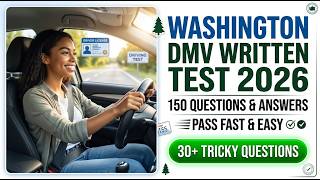 Pass Washington DMV Written Test 2026 | 150 Essential Questions and Answers | WA DOL Prep