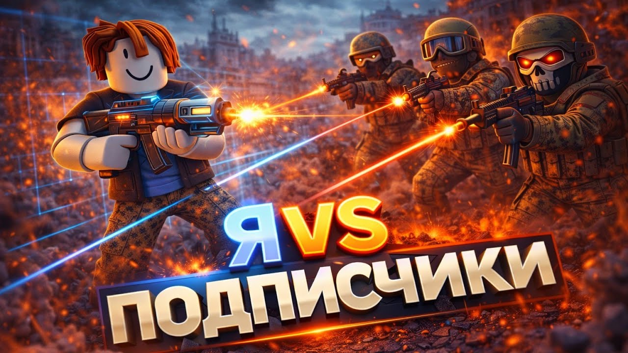 🔥Новая битва с подписчиками: кто станет победителем и захватит весь мир в Roblox?