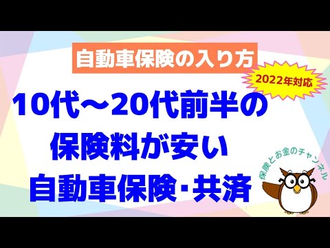 【おすすめの自動車保険】10代〜20代前半の保険料が安い自動車保険・共済【18歳から25歳が安い】