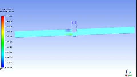 Simulation of flow inside a Gate valve : Lift-(65mm)|Ansys Fluent