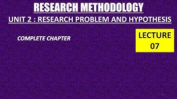 Unit 02 - COMPLETE UNIT | Complete Research Methodology Course | PDF included