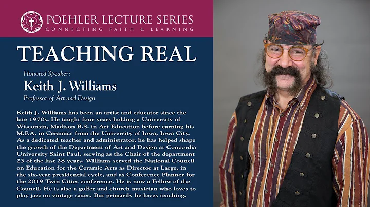 Poehler Lecture Speaker: Professor Keith J. Williams