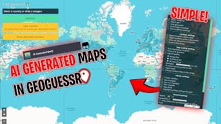 How To Make An AI GENERATED Map in GeoGuesser! (2024)