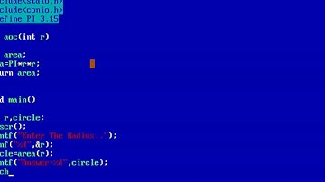 area of circle in c programming(using function)