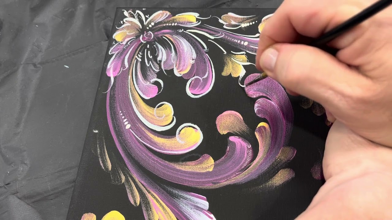 Detailing in Motion Demonstration - Pretty in Pink Canvas