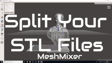 How To Split Large STL Files - Meshmixer Tutorial For Beginners
