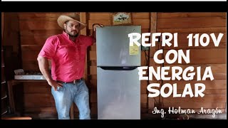 NEVERA 110V CON ENERGIA SOLAR COMO?