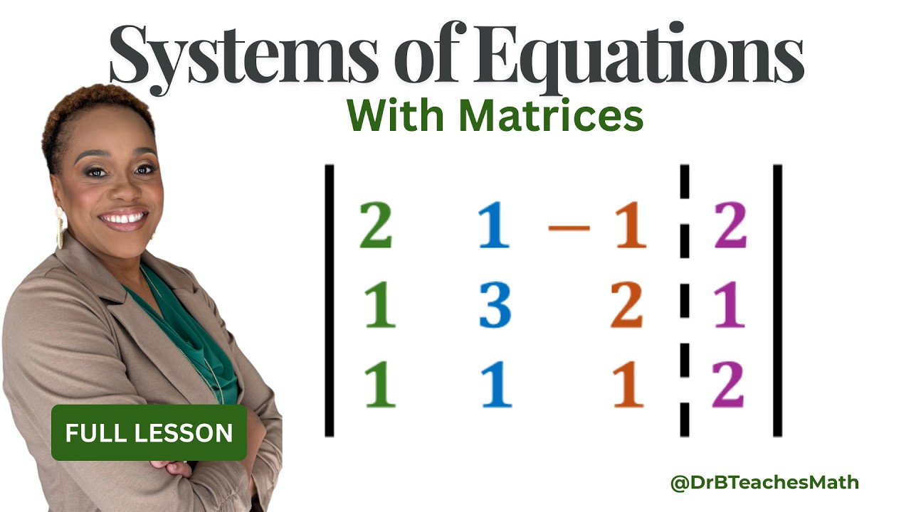 How To Solve a Systems of Equations in Three Variables Using Matrices ...