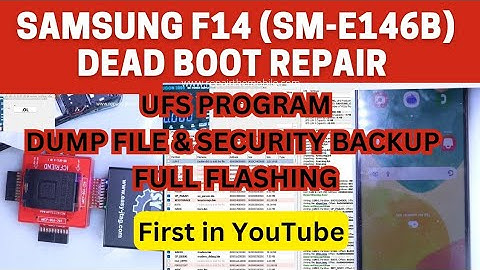 Samsung F14 dead boot repair || UFS Programming,  First time in YouTube