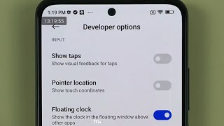 How to show a floating clock at the top of the screen on Xiaomi Redmi Note 11 Android 12 screenshot 2