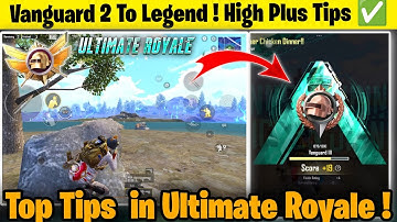 🤯How To Reach Legend in ULTIMATE ROYALE!! Rank Push Tips ✅ | BGMI