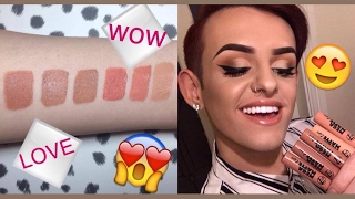 W7 Mega Matte Lips Nude Collection First Impression + Review & swatches! | AzDoesMakeUp!