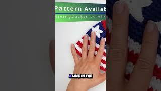Crochet Your Own Patriotic Bucket Hat! 🇺🇸🧶#shorts #crochet #viral