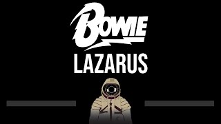 David Bowie • Lazarus (CC) (Upgraded Video) 🎤 [Karaoke] [Instrumental Lyrics]