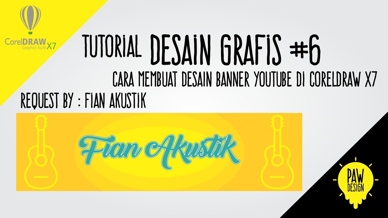  Tutorial Desain grafis CorelDraw  X7 6 Bikin Banner 