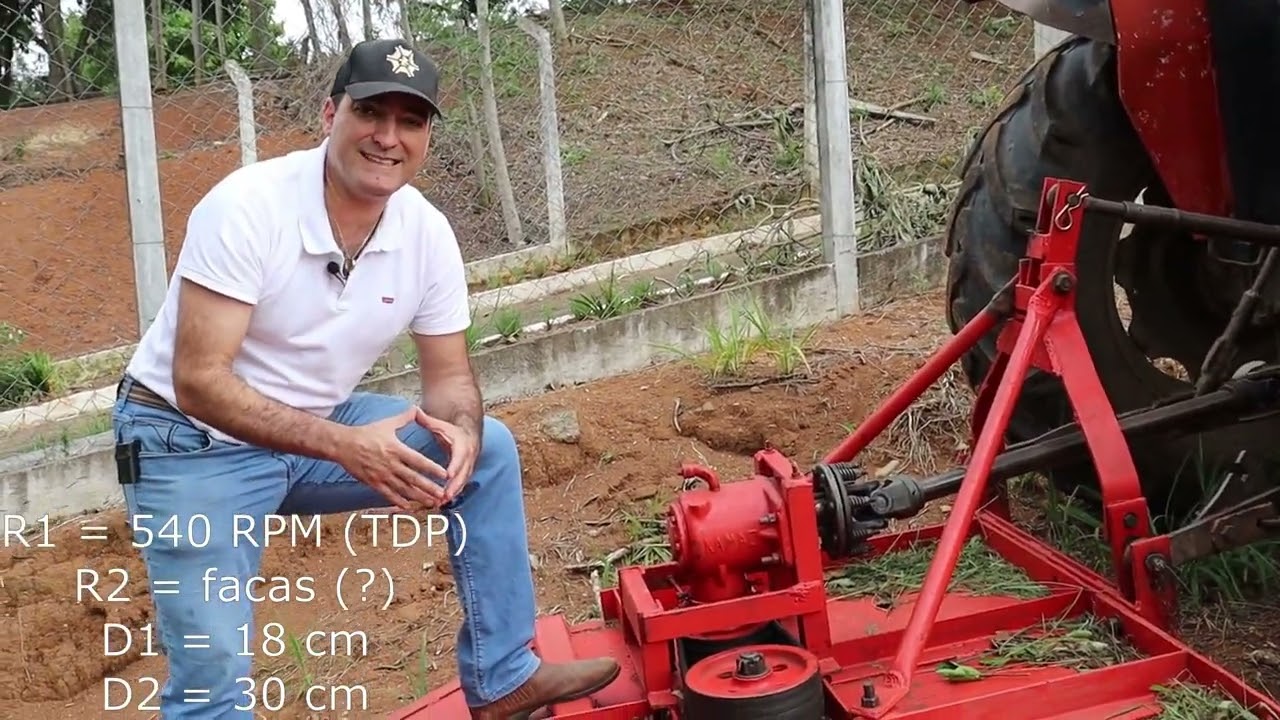 Princípios básicos da TRANSMISSÃO MECÂNICA com roçadeira reformada.