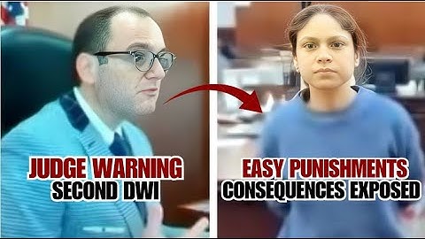Judge Warning on Second DWI | Courtroom Drama & Consequences