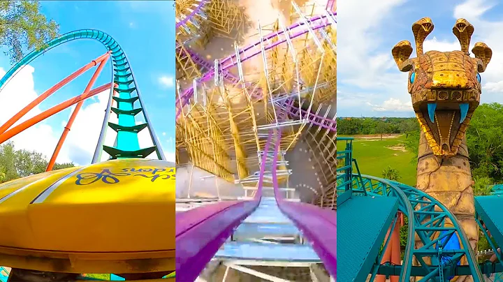 Every Roller Coaster at Busch Gardens Tampa!  4K O...