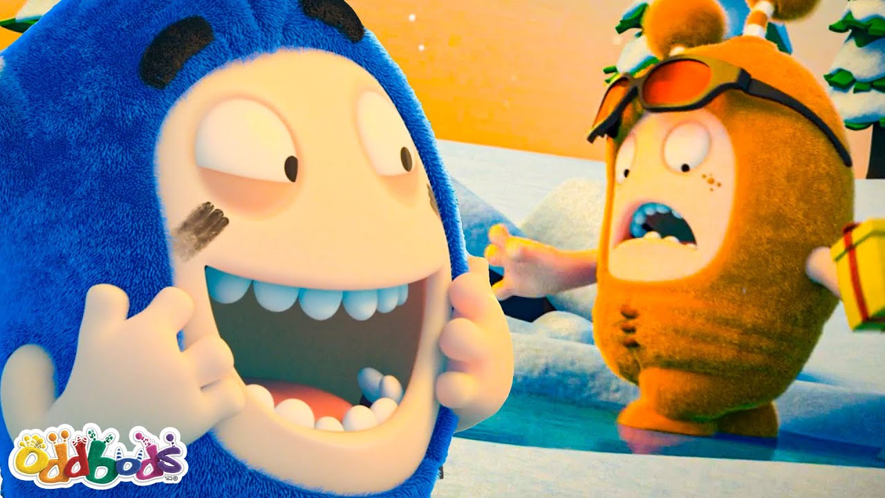 🧊 Slippery Ice Christmas Prank 🧊 Baby Oddbods Funny Comedy Cartoon