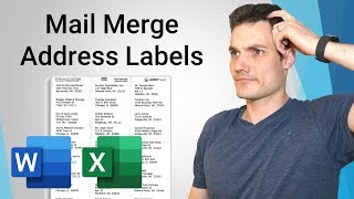 How to Mail Merge Address Labels - Office 365 screenshot 2