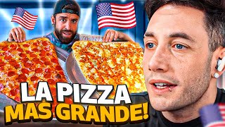 LA PORCIÓN de PIZZA MÁS GRANDE de EEUU | RETO DE COMIDA