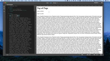 Dreamweaver CC 2020 - Jump link within a page