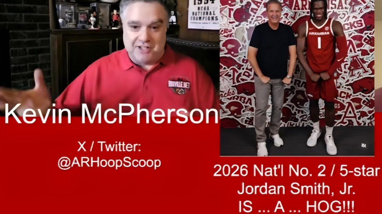 HogvilleNET HOOPS 5-star Jordan Smith, Jr., is a HOG SPECIAL EDITION w/Kevin McPherson (FRI 2/13/26)