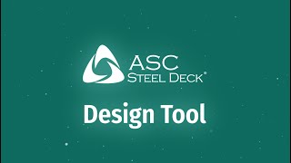 ASC Steel Deck Online Design Tool